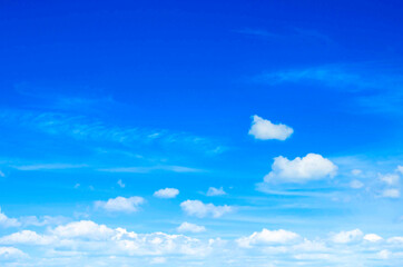 clouds in blue sky
