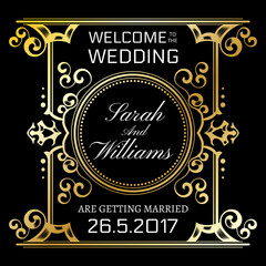 Vintage flyer background Design Template