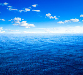  sky and blue ocean