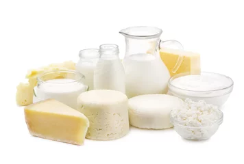 Printed kitchen splashbacks Dairy products Fresh dairy products
