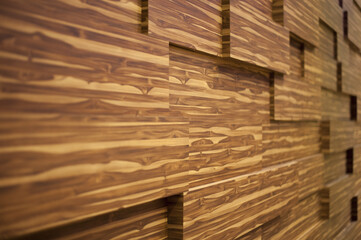 Beautiful wooden pattern wall.