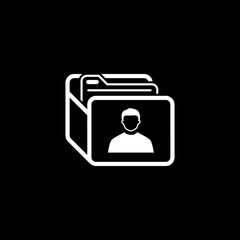 Obraz premium Customer Base Icon. Business Concept. Flat Design.