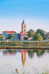 Obraz premium Town of Nin waterfront view, Dalmatia, Croatia 
