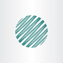 abstract circle globe logo element