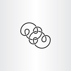 black knot infinity symbol vector