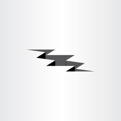 earthquake crack vector icon design element