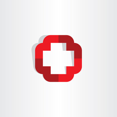Fototapeta premium medical cross symbol icon logo vector element