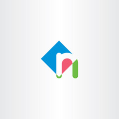 small letter n icon logo logotype