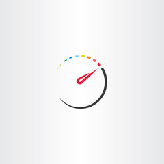 speedometer symbol icon sign