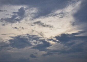 Fototapeta na wymiar Sky and clouds after rain.