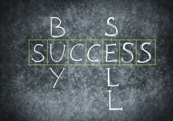 Chalk drawn crossword