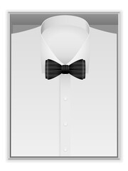 Shirt and bow tie in box