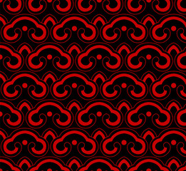 Seamless Chinese Background retro curve cross round Japanese chain