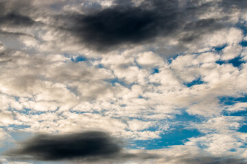 Fototapeta premium colorful dramatic sky with cloud at sunset
