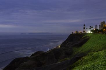 Fototapeta na wymiar Miraflores Lighthouse