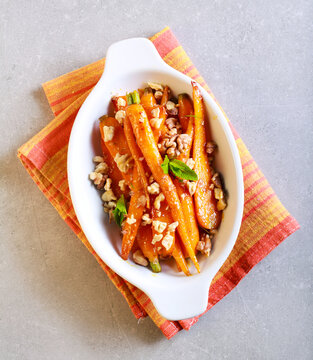 Orange And Maple Glazed Young Carrots