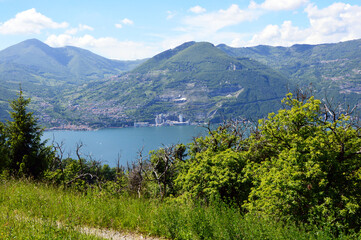 Fototapeta na wymiar Lake panorama from 