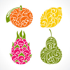 Ornamental decorative fruit symbol