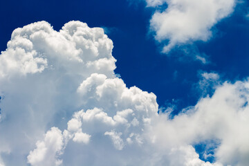 colorful dramatic sky with cloud at sunset