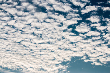 colorful dramatic sky with cloud at sunset