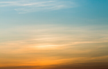 Fototapeta premium colorful dramatic sky with cloud at sunset