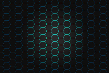 Abstract background with hexagons. Hi-tech digital technology concept abstract background
