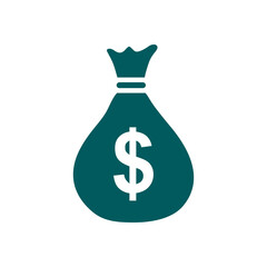 Dollar USD currency symbol. Flat design style. 