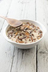 Cook the dried mushrooms