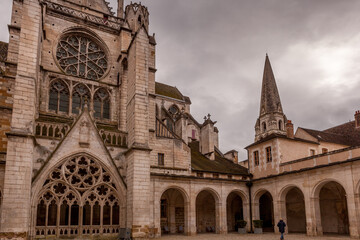 Obraz premium Abbaye Saint-Germain, Auxerre, France