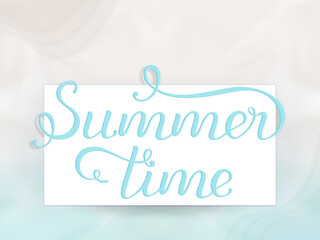 Hand drawn lettering text 