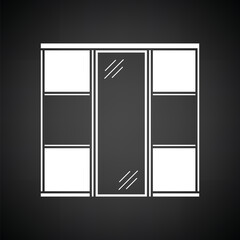 Wardrobe closet icon