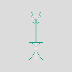 Office coat stand icon