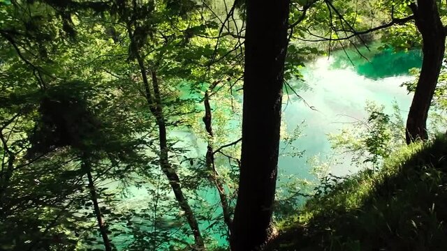 Lake in Plitvice National Park, Croatia