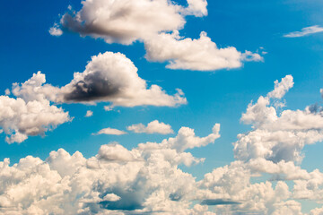 colorful dramatic sky with cloud at sunset