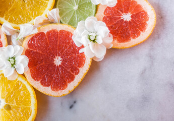Vibrant citrus slices