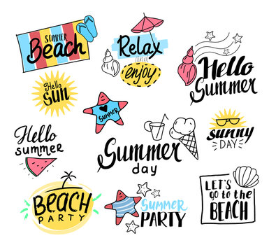Summer labels, logo