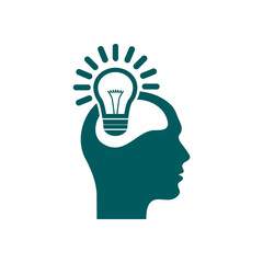 Creative ideas light bulb concept. Ideas icon.