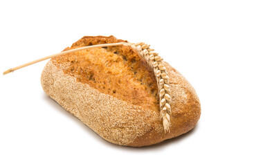 Loaf of bread isolated