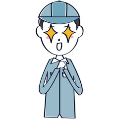 男性作業員 上半身 希望