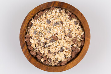Healthy oat granola muesli cereals