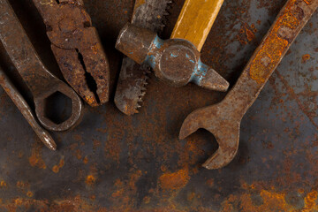 Old rusty tools