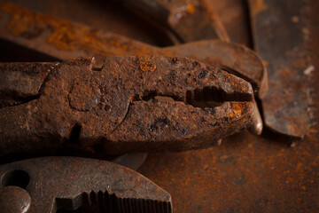 Old rusty tools