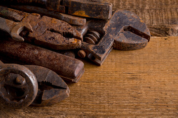 Old rusty tools