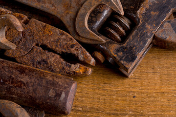 Old rusty tools