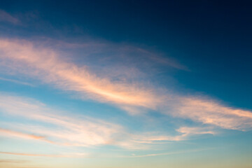 Beautiful sunset sky. Sky Background.