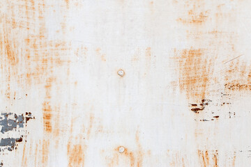 A background of peeling paint and rusty old metal