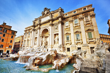 Trevi Fountain, Rome - obrazy, fototapety, plakaty