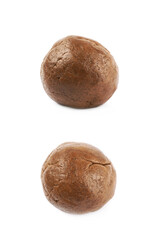 Fototapeta premium Cookie dough ball isolated