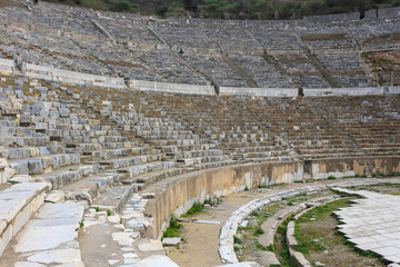 Fototapeta na wymiar The Grand Theatre Ruins in Ephesus, Turkey