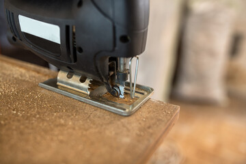 Restoration of old doors with jigsaw